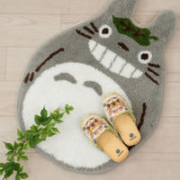 センコー となりのトトロ かけあし 子供用 スリッパ 約16.5-18cm グリーン TOB230401 1足（直送品）