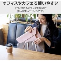 エレコム ILMF/パソコンケース/薄型/レザー収納ポケット付/14インチ/ピンク BM-IBEM01PN-IL 1個