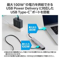 ドッキングステーション タイプC ハブ 6in1 HDMI LAN USB-C /A USBハブ  DST-W09 エレコム 1個（直送品）
