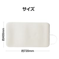 アイロンマット 丸めて収納 卓上 アイロン台 コンパクト スチーム対応 極厚 ホワイト LA-IRMAMWH エレコム 1個