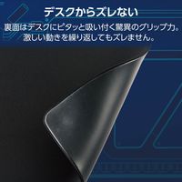 ゲーミング マウスパッド 大型 コントロールタイプ クロス ソフトラバー ブラック MP-VMP240BK エレコム 1個（直送品）