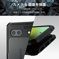 Google Pixel 8a ケース ハイブリッド 衝撃吸収 ブラック PM-P241ZEROBK エレコム 1個