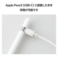 エレコム アップルペンシル専用(USB-C)/細軸タイプ/スリムグリップ/ケースタイプ/クリア TB-APEUCNBSCR 1個
