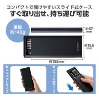 ドライバーセット 精密ドライバー 25in1 ネジ用 ケース付き 防錆 修理 ブラック TL-PD01BK-AZ エレコム 1個