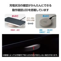 ワイヤレス充電器 Qi1.3 認証品 12W/10W/7.5W/5W 卓上 急速充電 ゴールド W-QA26GD エレコム 1個
