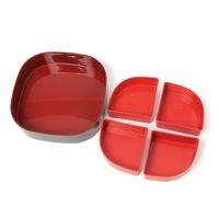 二段ツヤ重箱 ブラウン LAKOLE/ラコレ