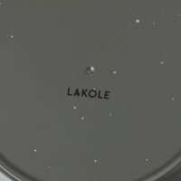 スプラッシュ柄プレート（M） チャコール LAKOLE/ラコレ