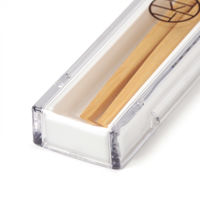 【LAKOLE/ラコレ】 家紋風ロゴランチ箸&ケース チャコール