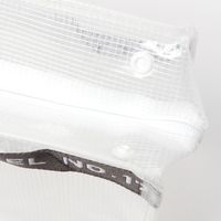 （SPA&TRAVEL）スパポーチ（L） クリア×チャコール LAKOLE/ラコレ