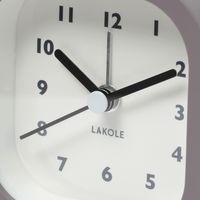 ミニスクエア置き時計 チャコール LAKOLE/ラコレ