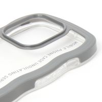 ウェーブデザインiPhoneケースiPhone14Pro ブルー LAKOLE/ラコレ