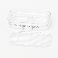 水切れソープトレー チャコール 1セット（2個） LAKOLE/ラコレ