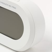 オーバルデジタル時計 ホワイト LAKOLE/ラコレ