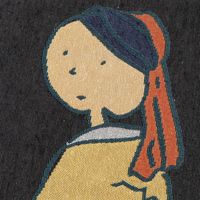 （世界の名作）ジャガードタペストリー 真珠の耳飾り LAKOLE/ラコレ