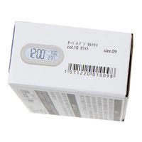 【LAKOLE/ラコレ】 オーバルデジタル時計 チャコール