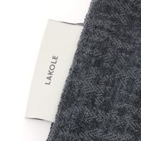 シェニークッションカバー ブラック LAKOLE/ラコレ