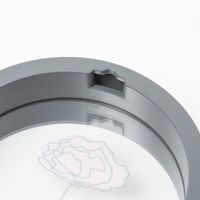 オーバルフッキングフレーム チャコール LAKOLE/ラコレ