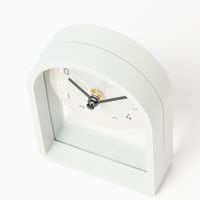 【LAKOLE/ラコレ】 フレーム置き時計 グレー