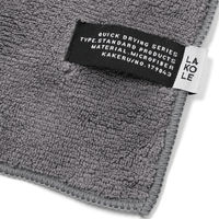 【LAKOLE/ラコレ】 クイックドライフェイスタオル チャコール 1セット（1枚×2）