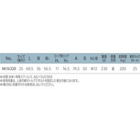 浅野金属 AKクランプSH-1型 AK16320 1セット(100個)（直送品）
