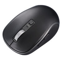 ナカバヤシ Bluetooth静音5ボタンBlueLEDマウス/ブラック MUS-BKF217BK 1個