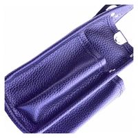 コヅチ 内側ポケット付レザー腰袋 B 黒 1セット(5個)（直送品）