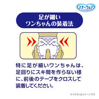 マナーウェア オムツ（女の子男の子共用タイプ）長時間 高齢犬にも LL 大型犬用 5枚 ペット用 3袋 ユニ・チャーム