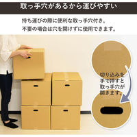 トッパン・コスモ 140サイズダンボール 手穴 5枚セット 53×38×33cm FD04B-0005-SK 1セット(5枚)（直送品）