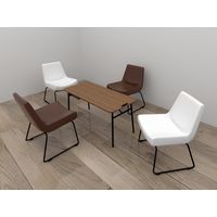 リーフジャパン 応接チェアーMAOLアイボリー LFP-RC21L-IV-H 1脚（直送品）