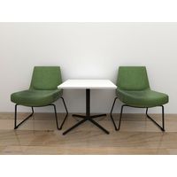 リーフジャパン 応接チェアーMAOモスグリーン LFP-RC21F-MG-H 1脚（直送品）