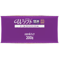 ビタワン君のWソフト 11歳以上 ビーフ味やわらかささみ添え 国産 200g（50g×4袋）3袋 ドッグフード セミモイスト