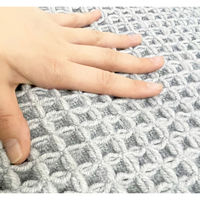 マルナカ ワッフル地バスマット 45x60cm 7019 1セット(3枚)（直送品）