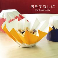 シンメイ おりがみカップ 6色アソート 富士六重ね 1箱（90枚：6枚入×15袋）