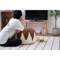 東谷 ROOM ESSENCE ラウンドスツール ブラウン FAB-001BR 1台（直送品）