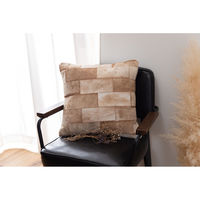 東谷 ROOM ESSENCE クッション 幅450×奥行450×高さ160mm ベージュ FAB-102BE 1個（直送品）