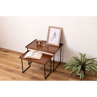 東谷 ROOM ESSENCE ミニテーブル L 幅600×奥行400×高さ400mm ブラウン GT-314BR 1台（直送品）