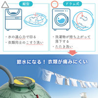 サンコー ドラム式全手動洗濯機「ぐるぐるぶんまわ槽ball」 HANCWMHGR 1台