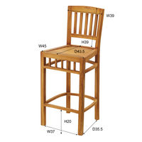 東谷 ROOM ESSENCE カウンターチェア ブラウン JTI-337 1脚（直送品）