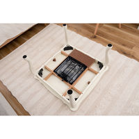 東谷 猫脚コタツ 正方形 KT-411WH 1台（直送品）