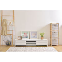 東谷 ROOM ESSENCE ローボード 幅1500×奥行400×高さ300mm ホワイト LE-455WH 1台（直送品）