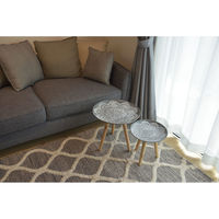 東谷 ROOM ESSENCE トレーテーブル S 幅295×奥行295×高さ295mm グレー LFS-190A 1台（直送品）