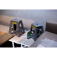 東谷 ROOM ESSENCE クラフタースツール L 幅390×奥行320×高さ390mm グレー LFS-412GY 1台（直送品）