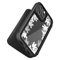 PGA iPhone13 Pro用 ガラスフリップケース ミッキーマウス ブラック PG-DGF21N01MKY 1個（直送品）