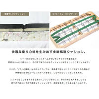 【軒先渡し】岩附　【loire】ロワール　組立式ソファー　IW-72-2P　1個（直送品）