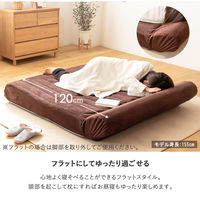 【軒先渡し】岩附　　ハイバックリクライニングソファ 2人掛け　IW-450　1個　ブラウン（直送品）