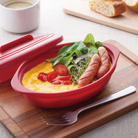 ワールド・クリエイト 朝食シリコーンスチーマー ブラウン 59988 1セット(3個)