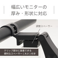 LEDモニターライト 3段階調色 無段階調光 ホワイト タイプC給電 スワン電器 ML-1510WH 1台