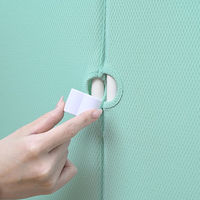 アスクル　マルチワーク　制菌・防炎クロススクリーン 幅1200×奥行500×高さ1800mm　グリーン　1台 オリジナル