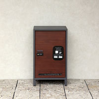 MOJYU 宅配ボックス【Vasco(ヴァスコ)】(ダークグレー/ブラウン木目) PBX-111 1台（直送品）