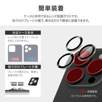 MSソリューションズ iPhone 16 Pro/iPhone Pro Max レンズ保護ガラス LN-IP24FGLENSOC 1個